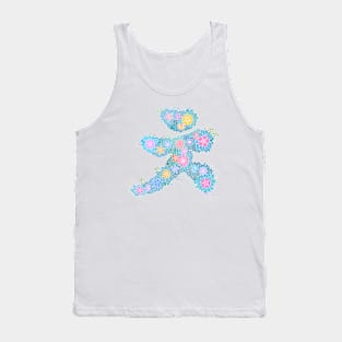 "ㅊ" Floral Letter Hangeul Tank Top